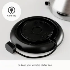 Morphy Richards Venture Brushed Stainless Steel Pyramid Kettle 12 Morphy Richards Venture Brushed Stainless Steel Pyramid Kettle -KitchenVibe Zone 100130 Cord Tidy text