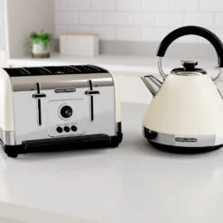 Morphy Richards Venture Cream Pyramid Kettle -KitchenVibe Zone 100132 240132