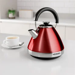 Morphy Richards Venture Red Pyramid Kettle 16 Morphy Richards Venture Red Pyramid Kettle -KitchenVibe Zone 100133 lifestyle