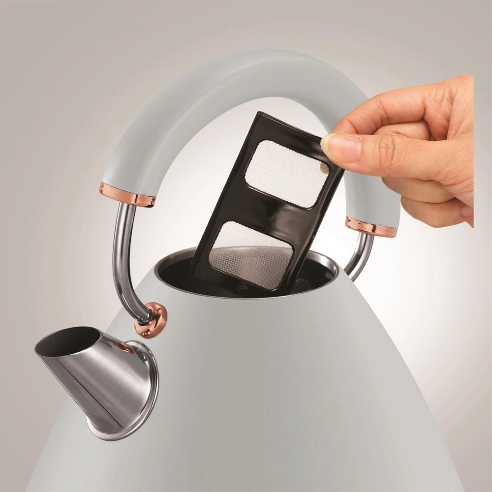 Morphy Richards Rose Gold and Ocean Grey Traditional Kettle 4 Morphy Richards Rose Gold and Ocean Grey Traditional Kettle - Image 2