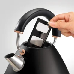 Morphy Richards Accents Rose Gold and Black Traditional Kettle 13 Morphy Richards Accents Rose Gold and Black Traditional Kettle -KitchenVibe Zone 102104 filter