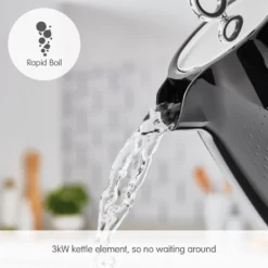Morphy Richards Verve Black Jug Kettle 16 Morphy Richards Verve Black Jug Kettle -KitchenVibe Zone 103010 Rapid Boil text