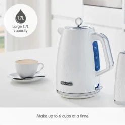 Morphy Richards Verve White Jug Kettle -KitchenVibe Zone 103012 Large 1.7L capacity text