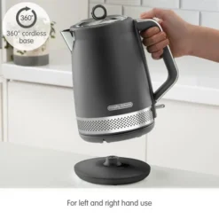 Morphy Richards Illumination Titanium Stainless Steel Jug Kettle 12 Morphy Richards Illumination Titanium Stainless Steel Jug Kettle -KitchenVibe Zone 108022 360 cordless base text