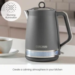 Morphy Richards Illumination Titanium Stainless Steel Jug Kettle 11 Morphy Richards Illumination Titanium Stainless Steel Jug Kettle -KitchenVibe Zone 108022 Stunning Illumination text