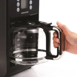 Morphy Richards Accents Black Pour Over Filter Coffee Maker 10 Morphy Richards Accents Black Pour Over Filter Coffee Maker -KitchenVibe Zone 162008 ALT420Carafe