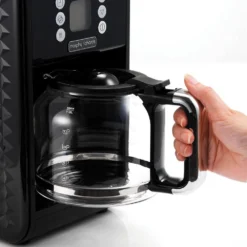 Morphy Richards Vector Black Pour Over Filter Coffee Machine -KitchenVibe Zone 163002 glass jug