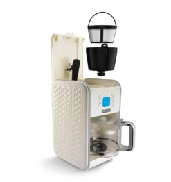 Morphy Richards Vector Cream Pour Over Filter Coffee Machine -KitchenVibe Zone 163004 exploded shot