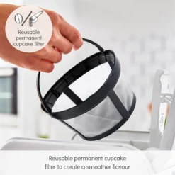Morphy Richards Verve White Pour Over Filter Coffee Machine 15 Morphy Richards Verve White Pour Over Filter Coffee Machine -KitchenVibe Zone 163007 Reusable permanent cupcake filter text