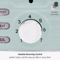 Morphy Richards Dune Sage Green 2 Slice Toaster -KitchenVibe Zone 220028 variable20browning