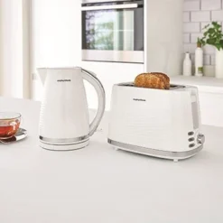 Morphy Richards Dune White 2 Slice Toaster -KitchenVibe Zone 220029 cord2