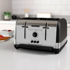 Morphy Richards Venture Black 4 Slice Toaster -KitchenVibe Zone 240131 lifestyle