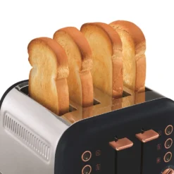 Morphy Richards Rose Gold and Midnight Blue 4 Slice Toaster 11 Morphy Richards Rose Gold and Midnight Blue 4 Slice Toaster -KitchenVibe Zone 242039 pop20up