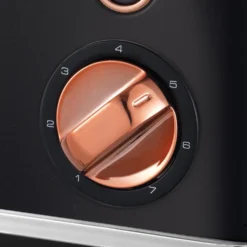Morphy Richards Accents Rose Gold and Black 4 Slice Toaster 14 Morphy Richards Accents Rose Gold and Black 4 Slice Toaster -KitchenVibe Zone 242104 control
