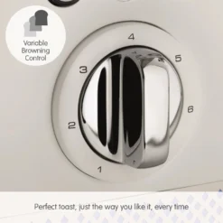 Morphy Richards Illumination White Stainless Steel 4 Slice Toaster 15 Morphy Richards Illumination White Stainless Steel 4 Slice Toaster -KitchenVibe Zone 248021 Variable Browning Control text