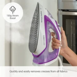 Morphy Richards Turbo Glide 40g Steam Output Steam Iron -KitchenVibe Zone 302000 150g Steam Boost text