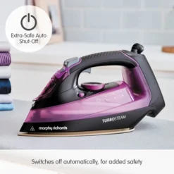 Morphy Richards Turbosteam Iron 50g Steam Output Iron 14 Morphy Richards Turbosteam Iron 50g Steam Output Iron -KitchenVibe Zone 303140 Auto Shut Off text
