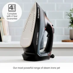 Morphy Richards Turbosteam Pro Digital 55g Steam Output Steam Iron -KitchenVibe Zone 303175 4 Year Guarantee text