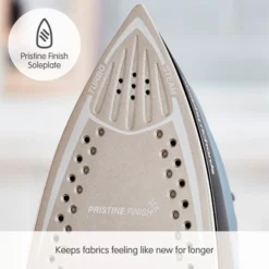 Morphy Richards Turbosteam Pro Digital 55g Steam Output Steam Iron -KitchenVibe Zone 303175 Pristine Finish Soleplate text