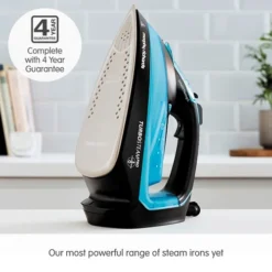 Morphy Richards Turbosteam Pro Digital Intellitemp 40g Steam Output Iron -KitchenVibe Zone 303210 4 Year Guarantee text 1
