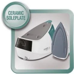 Morphy Richards Power Steam Green Steam Generator Iron with Intellitemp -KitchenVibe Zone 333300 ceramic soleplate