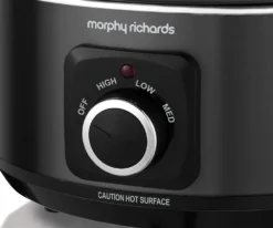 Morphy Richards Black Sear and Stew Slow Cooker 3.5L -KitchenVibe Zone 460012 settings