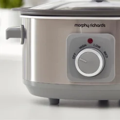 Morphy Richards Brushed Stainless Steel 3.5L Aluminium Slow Cooker 13 Morphy Richards Brushed Stainless Steel 3.5L Aluminium Slow Cooker -KitchenVibe Zone 460018 settings