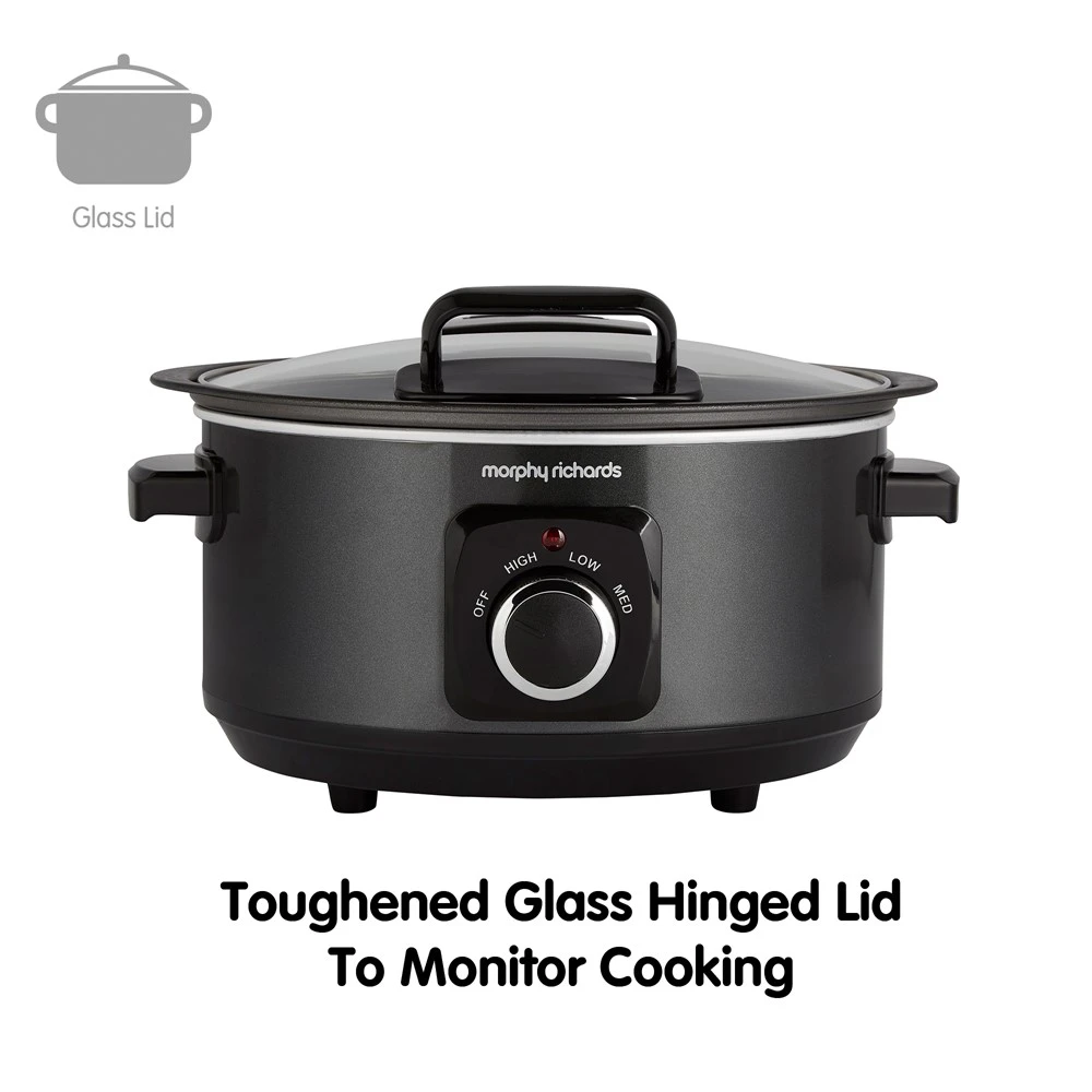Morphy Richards Sear & Stew 3.5L Hinged Lid Slow Cooker 6 Morphy Richards Sear & Stew 3.5L Hinged Lid Slow Cooker - Image 4
