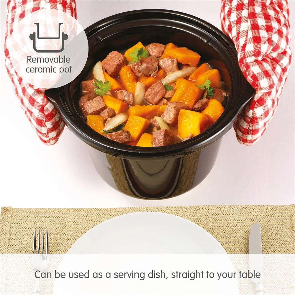 Morphy Richards Brushed Stainless Steel 1.5L Ceramic Slow Cooker 7 Morphy Richards Brushed Stainless Steel 1.5L Ceramic Slow Cooker - Image 5