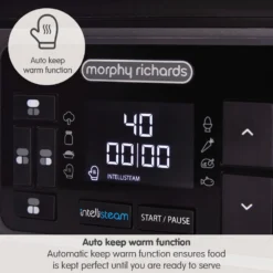 Morphy Richards Intellisteam Food Steamer -KitchenVibe Zone 470006 keep warm