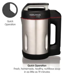 Morphy Richards Saute and Soup Soup Maker 10 Morphy Richards Saute and Soup Soup Maker -KitchenVibe Zone 501014 quick20operation