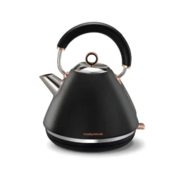 Morphy Richards Accents Rose Gold and Black Traditional Kettle