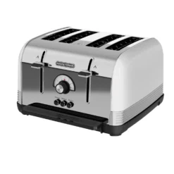 Morphy Richards Venture Retro White 4 Slice Toaster
