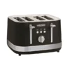 Morphy Richards Illumination Black Stainless Steel 4 Slice Toaster -KitchenVibe Zone HR248020