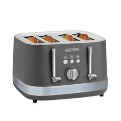 Morphy Richards Illumination Titanium Stainless Steel 4 Slice Toaster