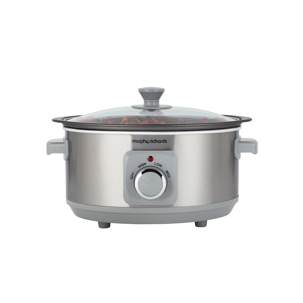 Morphy Richards Brushed Stainless Steel 3.5L Aluminium Slow Cooker 3 Morphy Richards Brushed Stainless Steel 3.5L Aluminium Slow Cooker